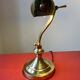 Lampe de notaire, de banquier doré