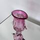 Vase sculptural massif rose, Murano "Sommerso" Artenuove par Pustetto et Zanetti
