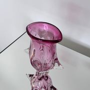 Massive Sculpural pink Vase, Murano  "Sommerso"Artenuove by Pustetto e Zanetti