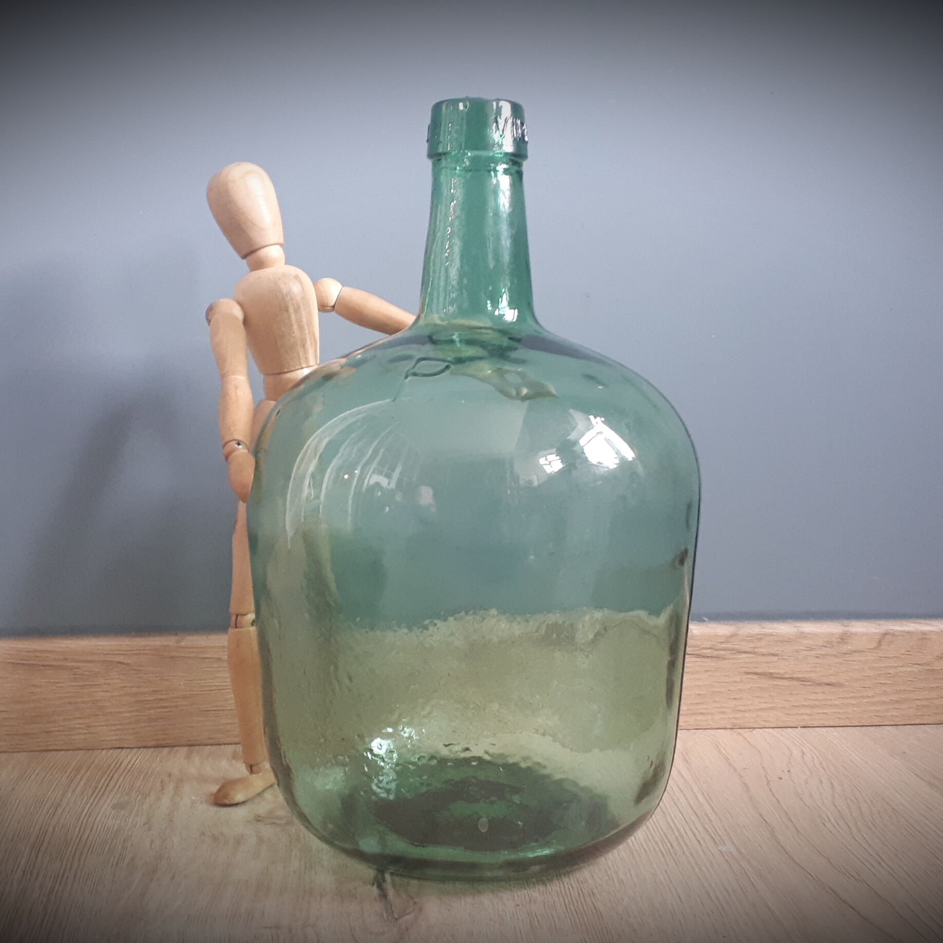 Demijohn 5l green right viresa