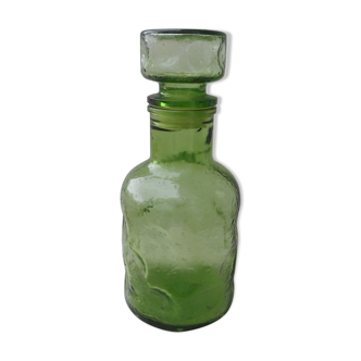 Vintage molded glass decanter