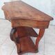 Large console from the Napoleonic III era in walnut and walnut burl.