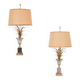 Paire de lampes Médicis style Maison Jansen.