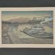 Lithograph by Henri Rivière The Pont des Saints-Pères and the Louvre