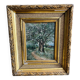 Oil painting on panel jean bain (19th-20th century)
