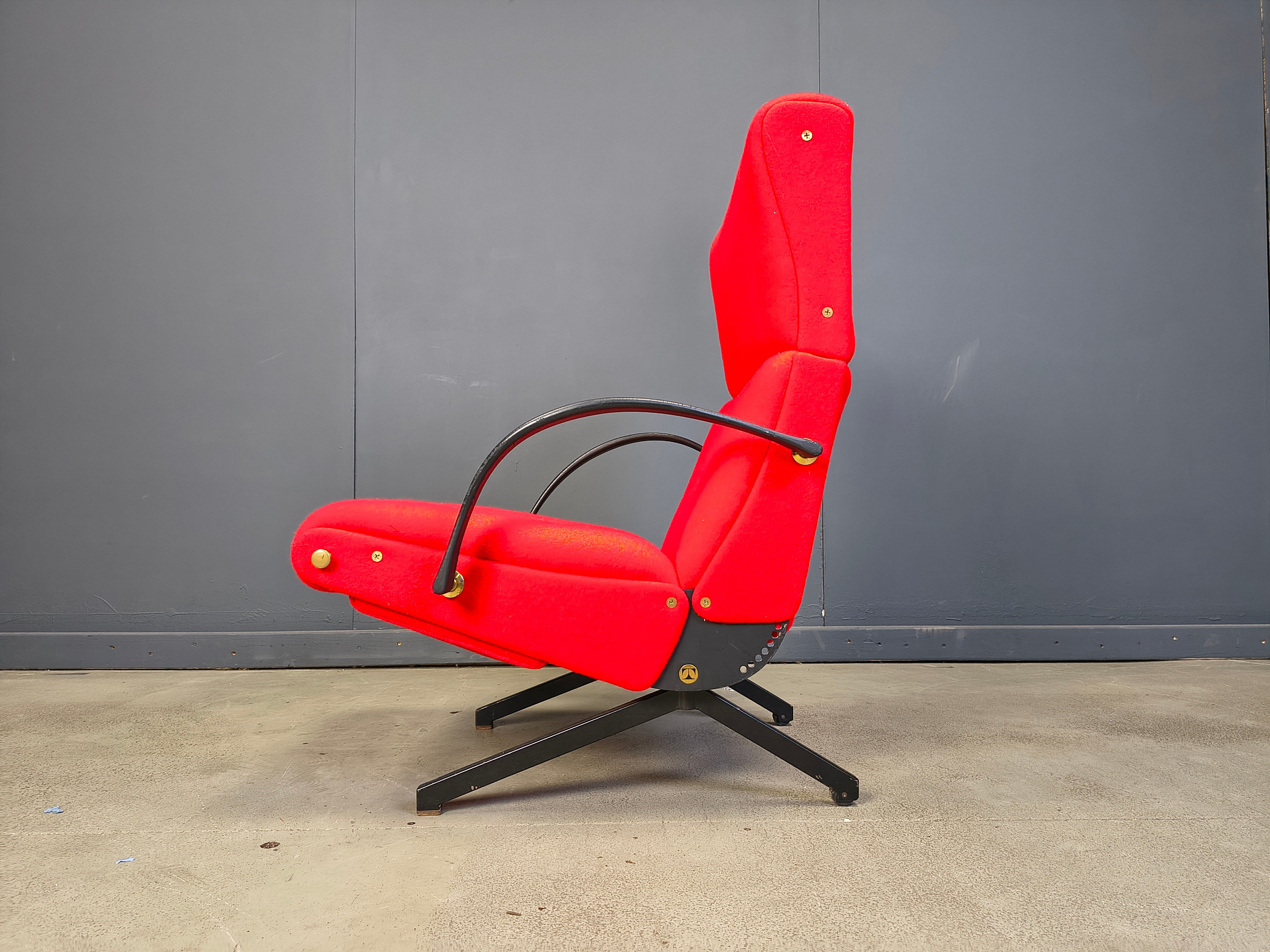 Vintage p40 lounge chair by Osvaldo Borsani for Tecno, 1960s