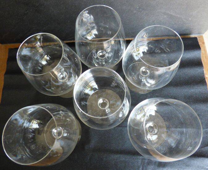 6 Large Cognac Glasses
