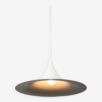 Danish White Trumpet Pendant Lamp by Claus Bonderup & Torsten Thorup