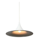 Danish White Trumpet Pendant Lamp by Claus Bonderup & Torsten Thorup