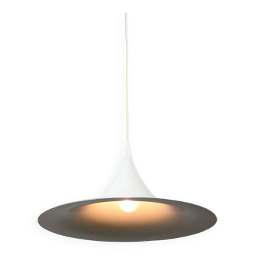 Danish White Trumpet Pendant Lamp by Claus Bonderup & Torsten Thorup