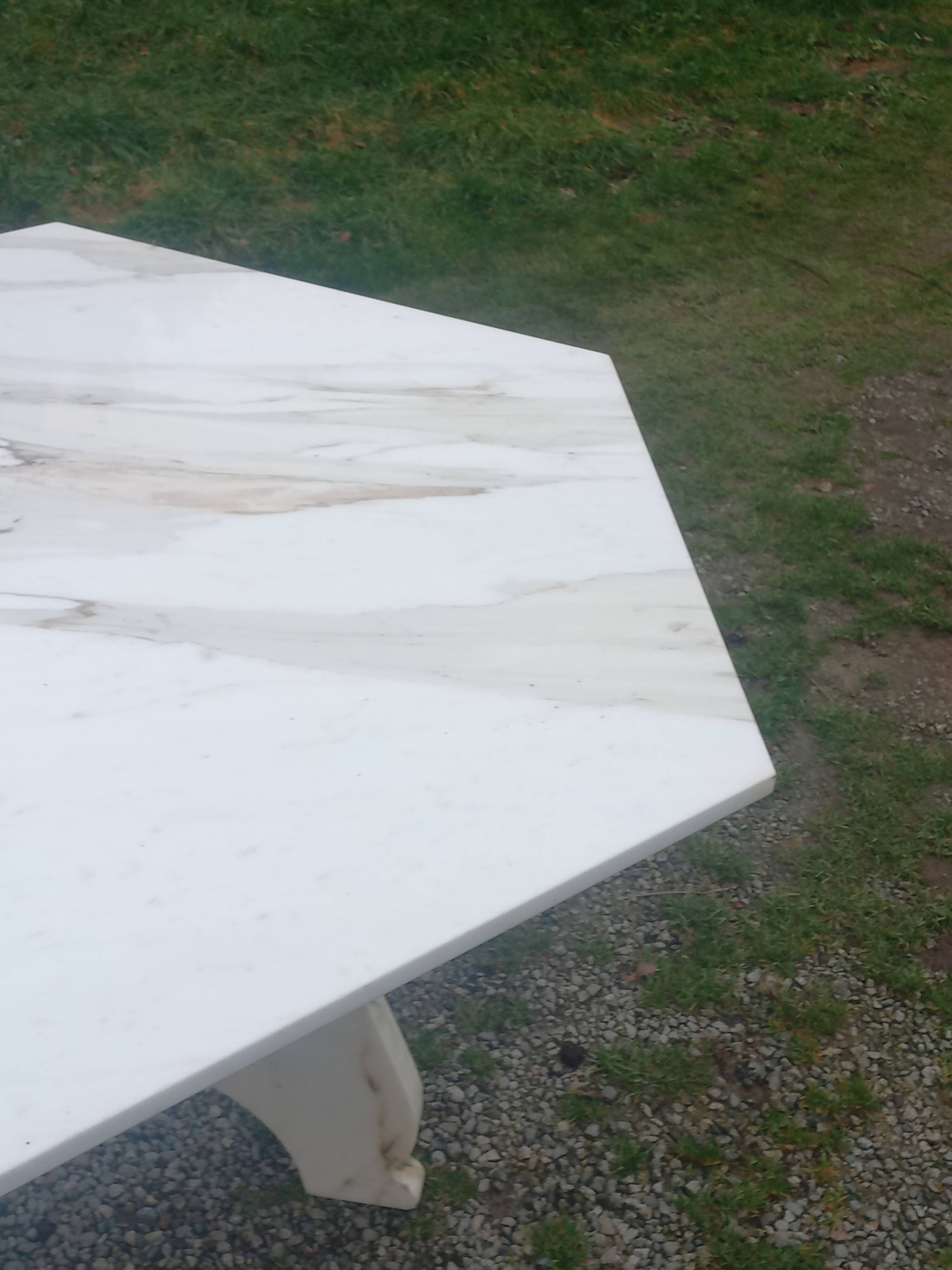 Table design en marbre des années 70