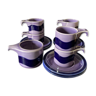 Vintage purple coffee service