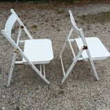 Chaises pliantes en bois