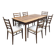 Vintage Dutch design dining set ladder back chairs & table