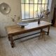 Solid oak drapery farmhouse table 2m5 XL