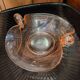 Cup with two swans Fenton Art Glass Art Deco