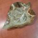 Vintage 1960s hammered brass leaf ashtray – Italy