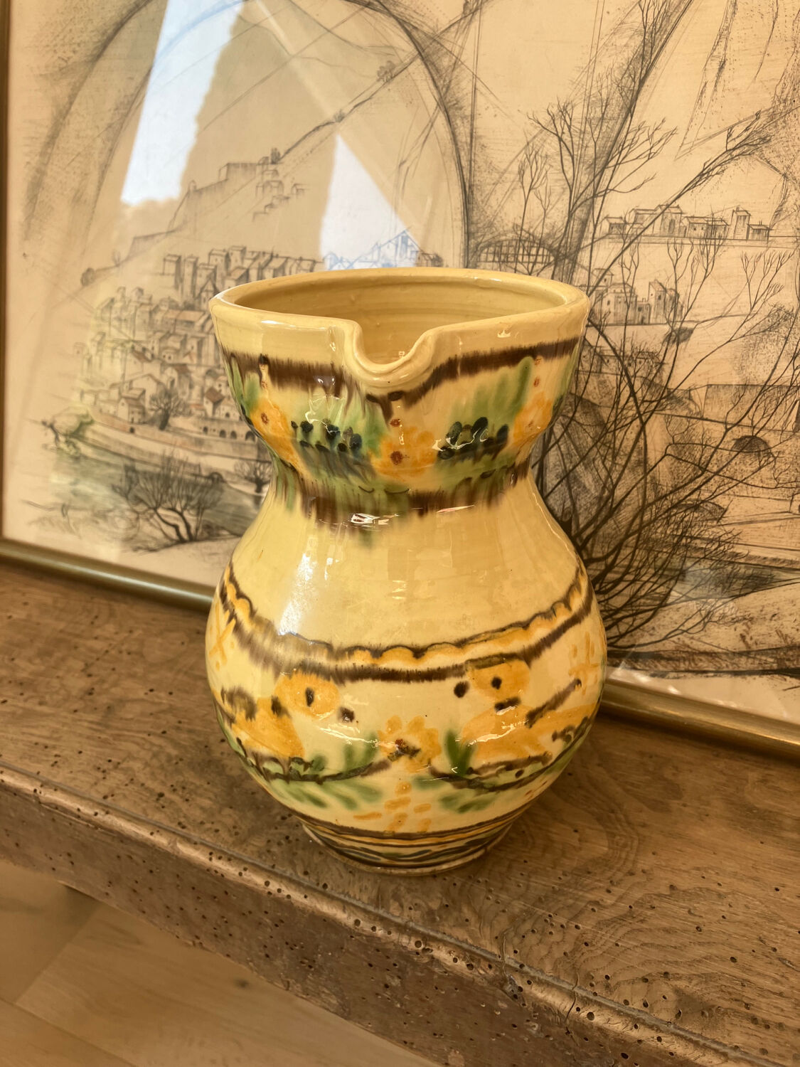 Savoyard pottery pitcher