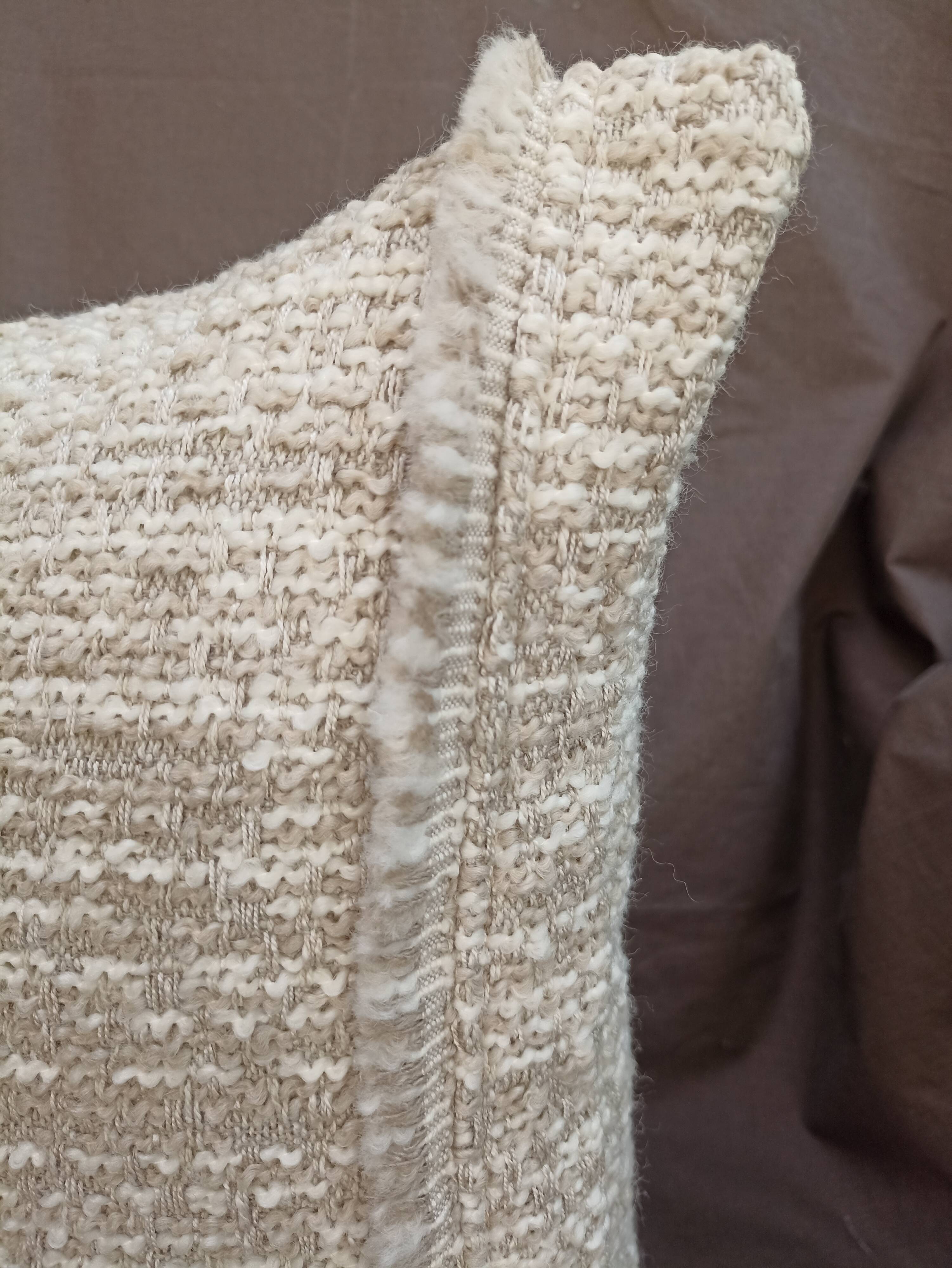 Cushion fabric "Ecrin" 40x40 cm pebble color