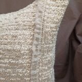 Cushion fabric "Ecrin" 40x40 cm pebble color
