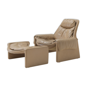 Fauteuil et ottoman P
