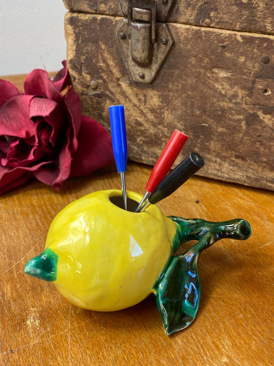 Vallauris ceramic aperitif pick holder