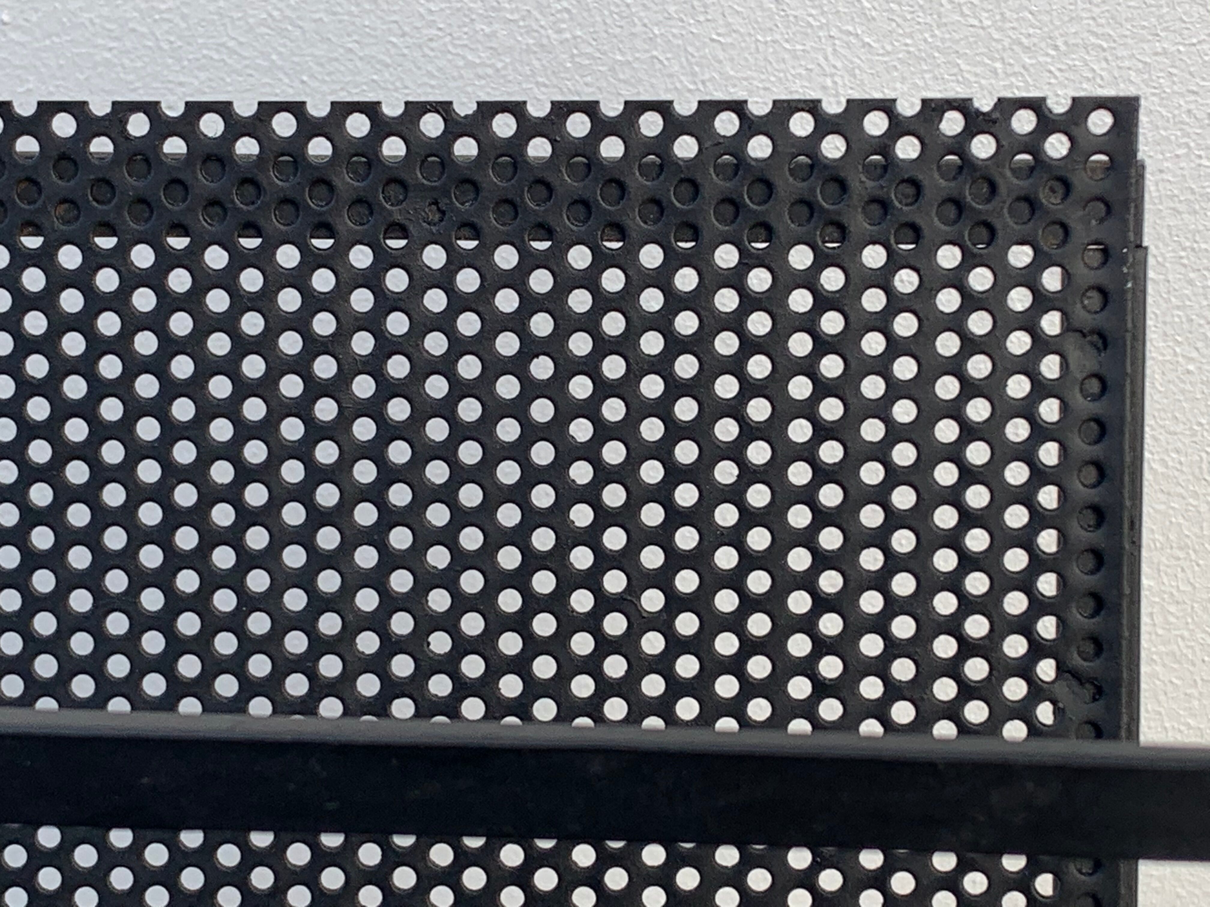 Black metal magazine rack Mathieu Mategot 1950