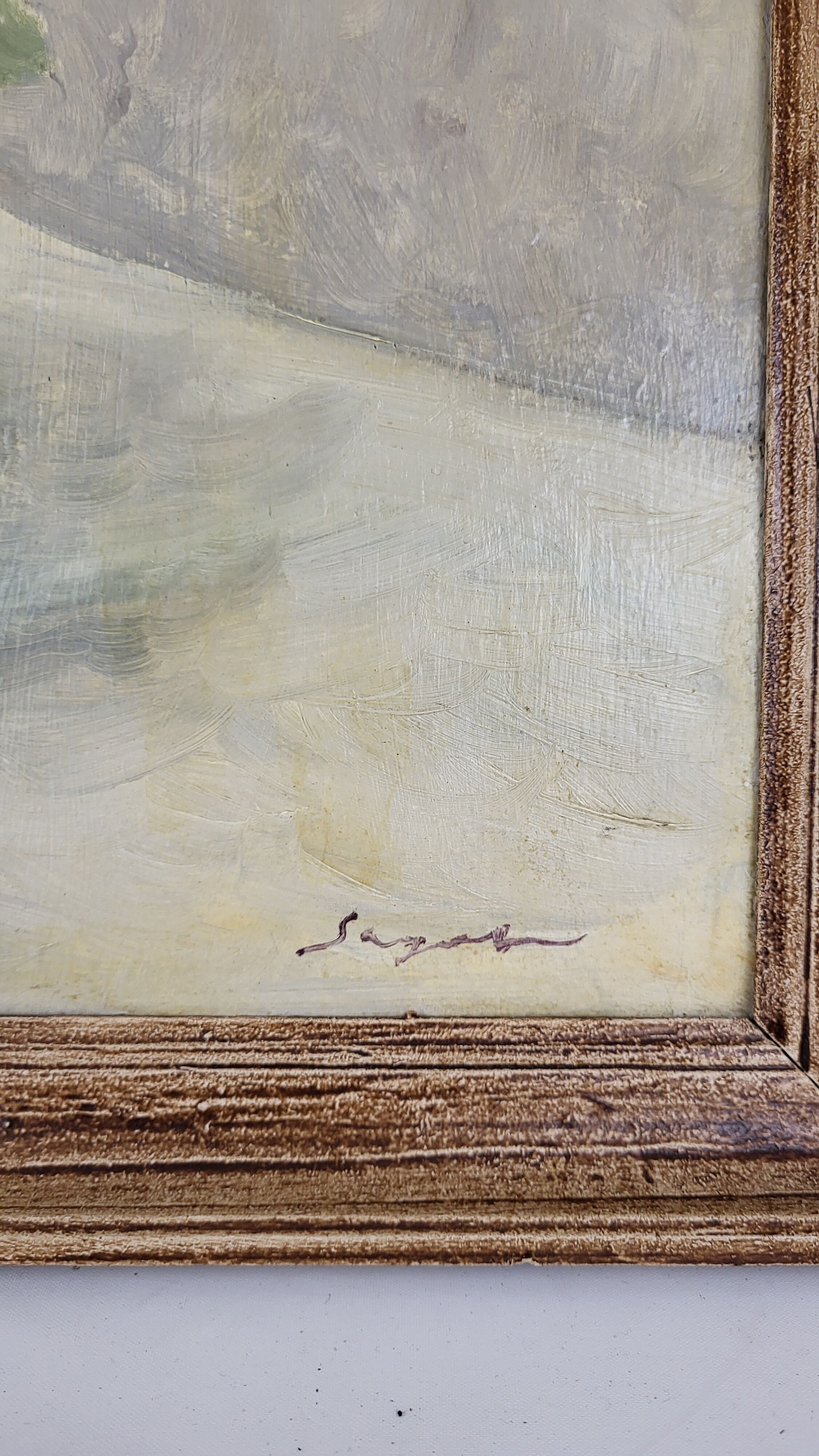 Table Bouquet Oil on isorel