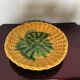 Vallauris' yellow and green ceramic plate