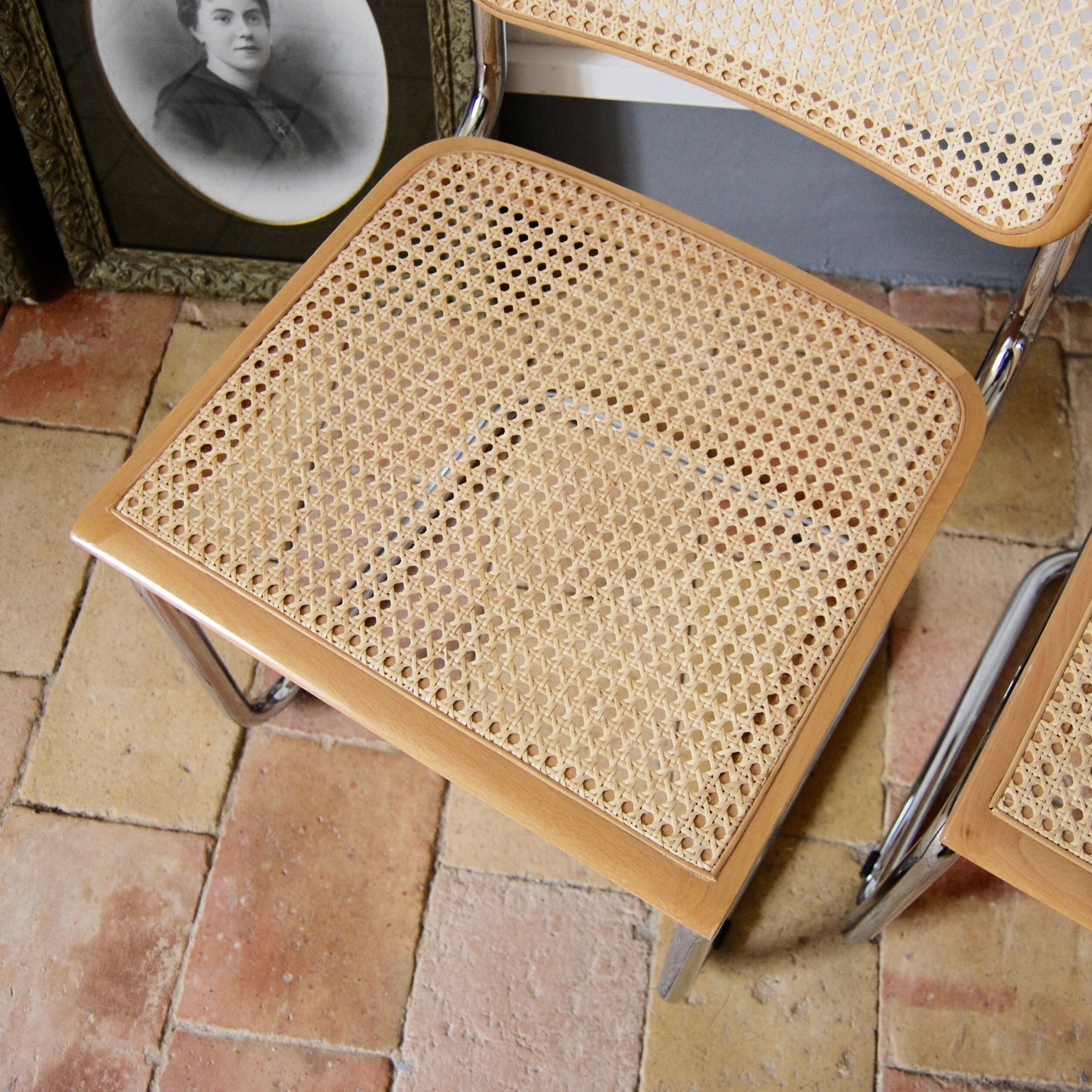 Pair of Marcel Breuer chairs model B32