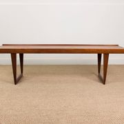 Grande Table basse, ou banc, Danoise en Teck par Peter Lovig Nielsen 1960.