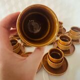 Set of 10 cups and saucers Tognana Italy 70s