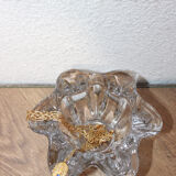 Ashtray / Pocket tray in crystal signed Art Vannes - Corolle model - V