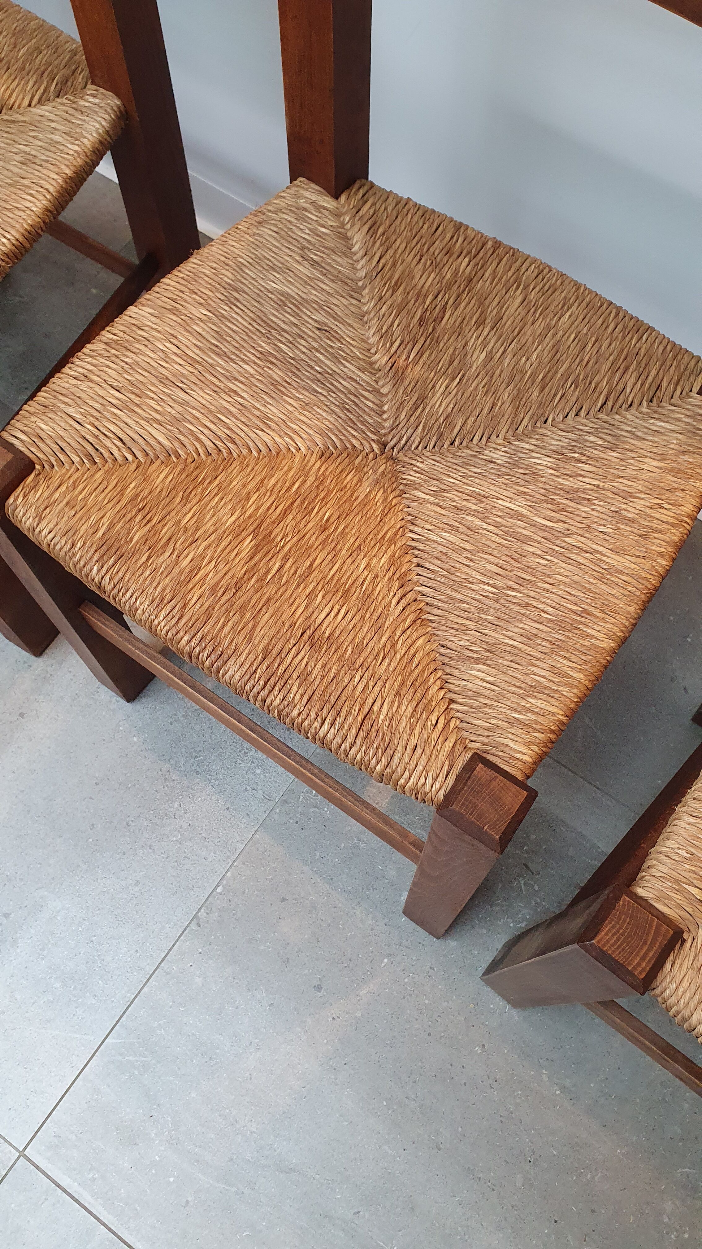 Set of 4 mulched chairs