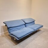 Blue Wave Sofa by Giovanni Offredi for Saporiti Italia