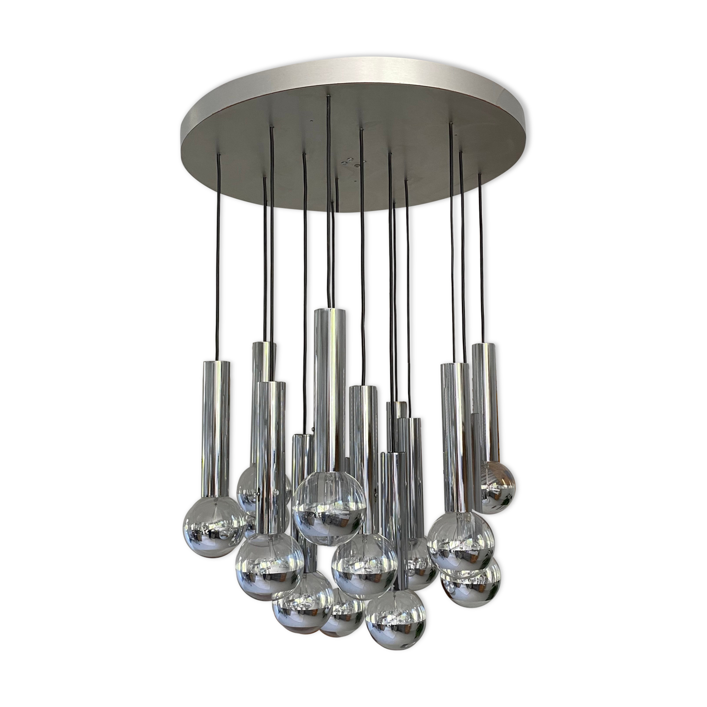 Chandelier waterfall 15 fires by Raak Holland. 1960