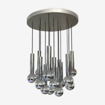 Chandelier waterfall 15 fires by Raak Holland. 1960