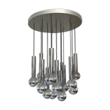 Lustre cascade 15 feux de Raak Hollande. 1960