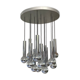 Chandelier waterfall 15 fires by Raak Holland. 1960