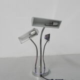 Vintage desk lamp with 3 chromed shades