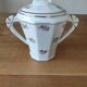 Sucrier en porcelaine décor floral