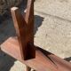 Pair of solid wood farmhouse benches 250cm for rustic farmhouse table