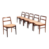 Arne Vodder model 430 dining chairs rosewood Sibast Mobler Denmark 1960