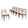 Arne Vodder model 430 dining chairs rosewood Sibast Mobler Denmark 1960