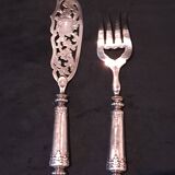 Napoleon III Style Silver Fish Serving Cutlery Set
