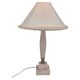Table lamp in onyx and travertine, mid-century modern, 1970s.