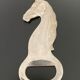 Silver metal bottle opener vintage horse shape