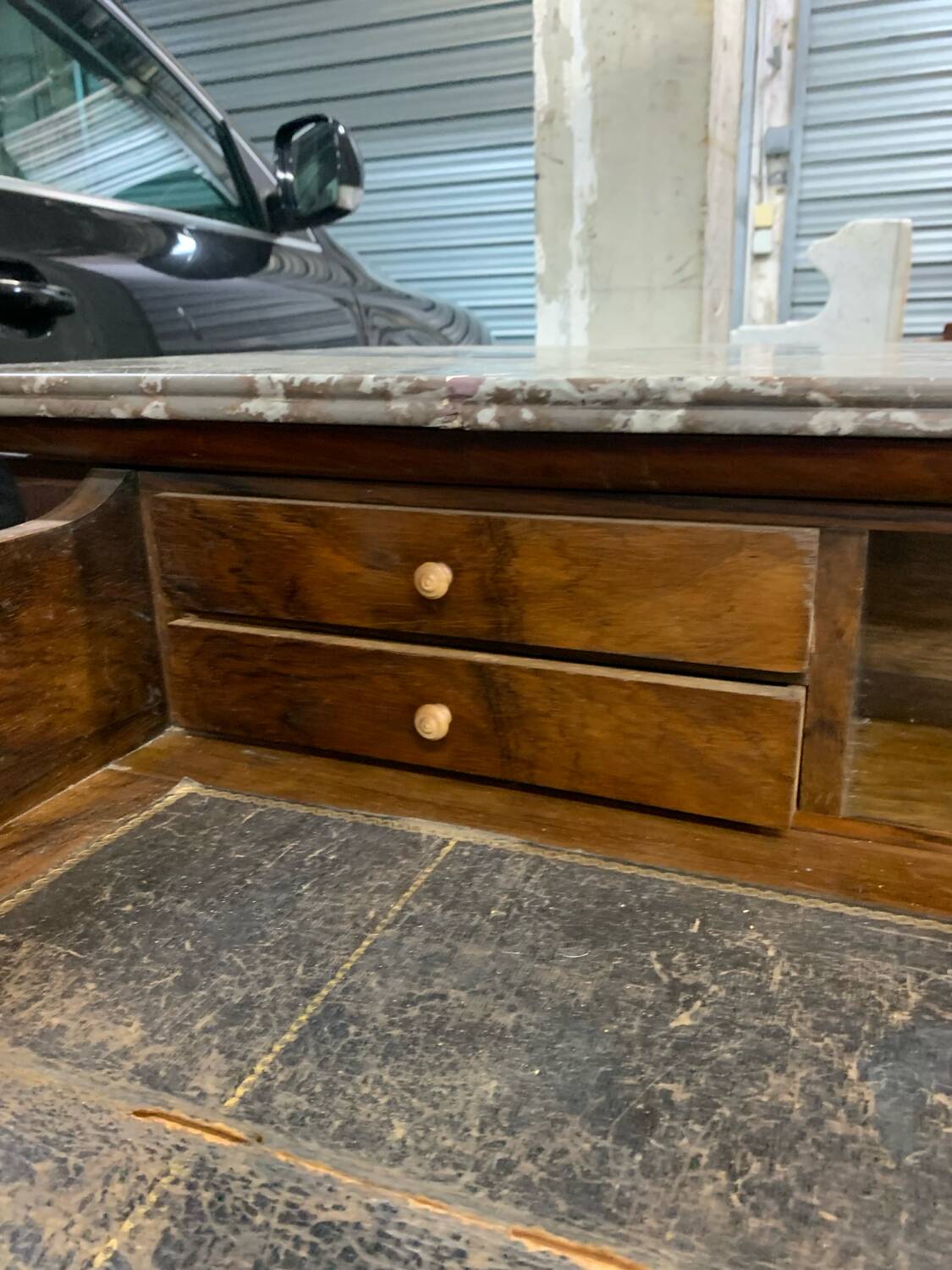 Antique Louis-Philippe chest of drawers, 19th century secretary