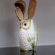 Pretty old decanter in owl / owl slurry