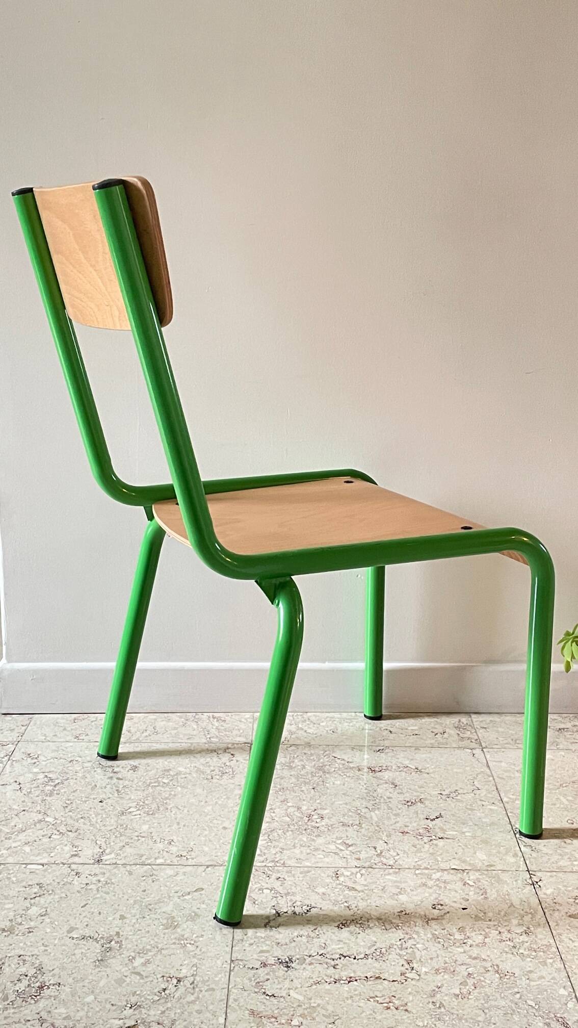 CHAISE d'Ecole pour KIDS Verte VINTAGE